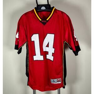 Team Apparel University of Maryland Terps Red Football Jersey #14 Youth L
